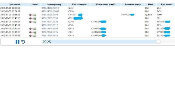VoIP System Screenshot