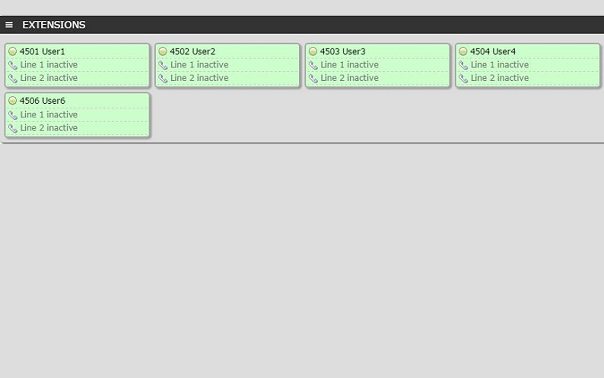 VoIP System Screenshot