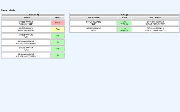 VoIP System Screenshot